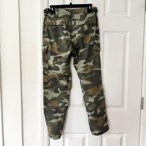 Mother Green Camo The Sir Yes Sir Utility Cargo Pants Finding Stretch Pants 26 - Picture 8 of 12